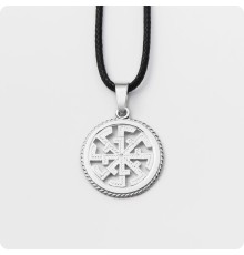 Оберег Свитовит из серебра в круге