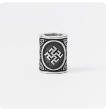 Шарм - богатырь из серебра с оберегом Одолень трава