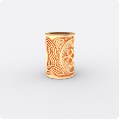 Шарм - богатырь из золота с оберегом Целебник