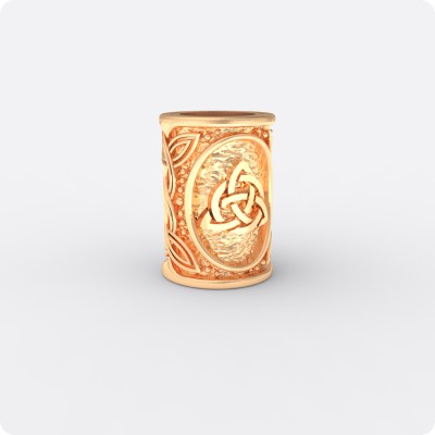 Шарм - богатырь из золота с оберегом Триглав