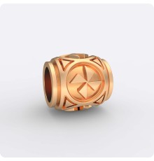 Шарм - бусина с оберегом Стрибожич из золота