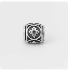 Шарм - бусина с оберегом Репейник Счастья из серебра