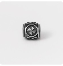 Шарм - бусина с оберегом Стрибожич из серебра