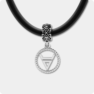 Шарм-подвеска с символом Велеса (Волоса)