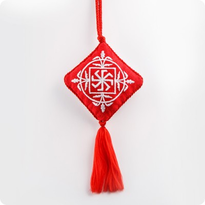 Вышивка оберег со славянским символом Ладинец-Колядник