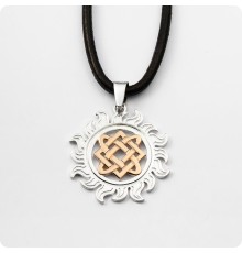 Оберег Звезда Лады-богородицы в Ярило (серебро с золотом)