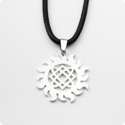 Оберег Звезда Лады-богородицы в Ярило (серебро с золотом)