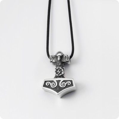 Молот Тора Мьёльнир (Mjolnir) из серебра