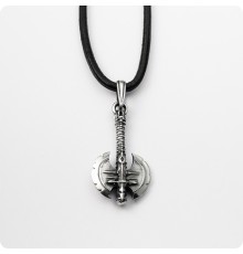 Обоюдоострая секира подвеска из серебра